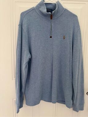 Polo Ralph Lauren Light Blue Quarter-Zip Pullover